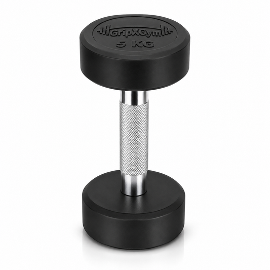 GripXGym Rubber-Coated Dumbbell