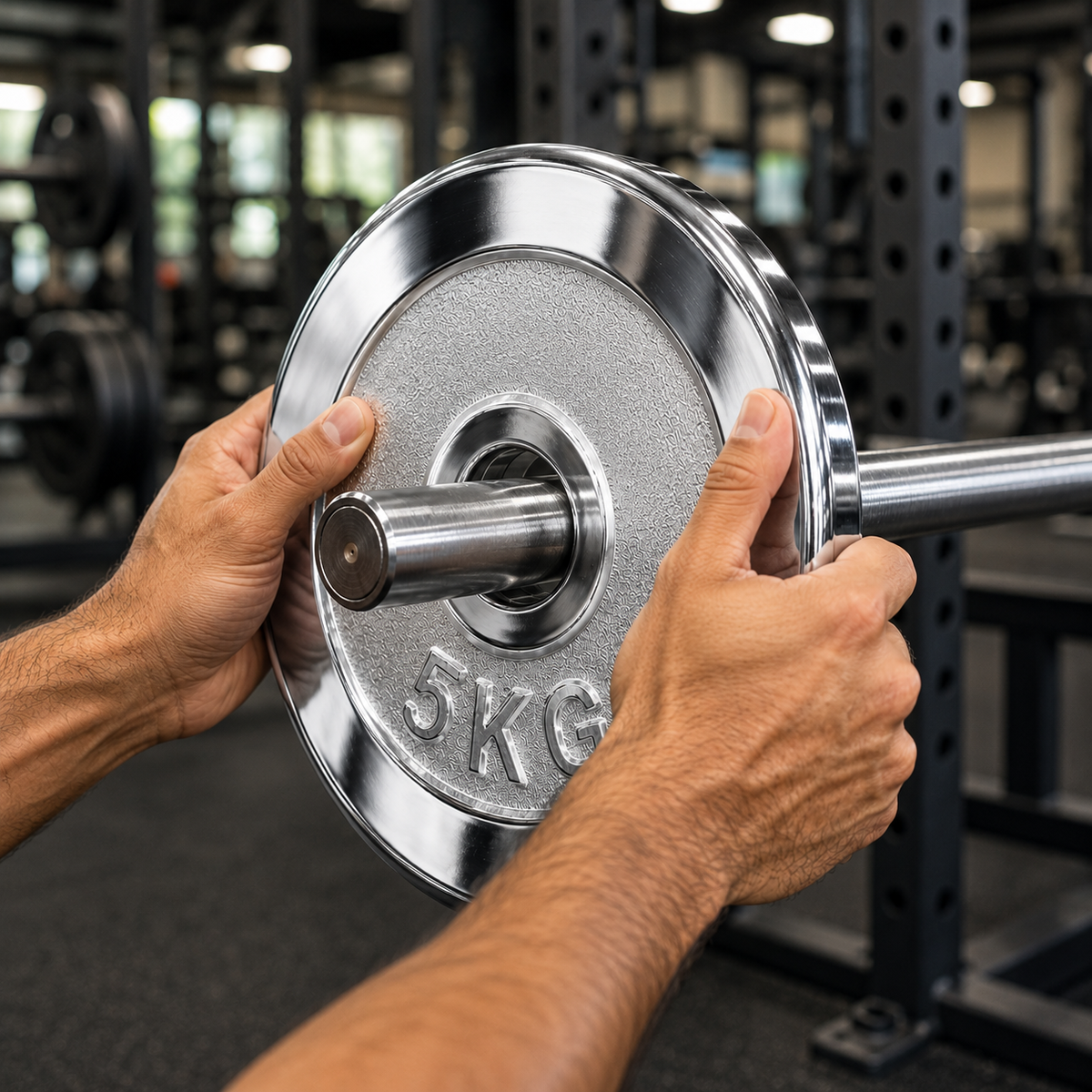 Chrome-Plated Weight Plates Set