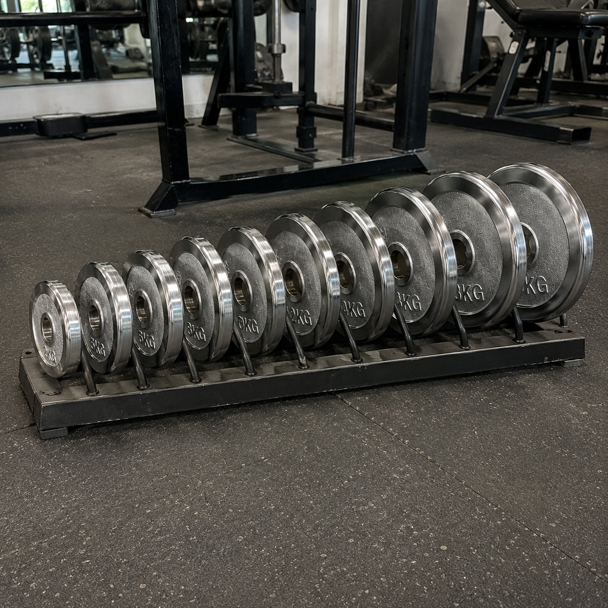 Chrome-Plated Weight Plates Set