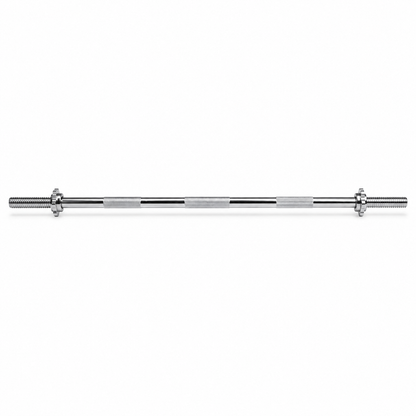 Chrome-plated straight barbell