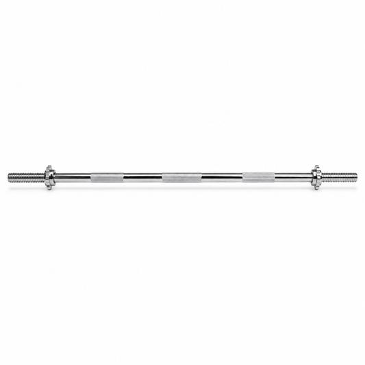 Chrome-plated straight barbell